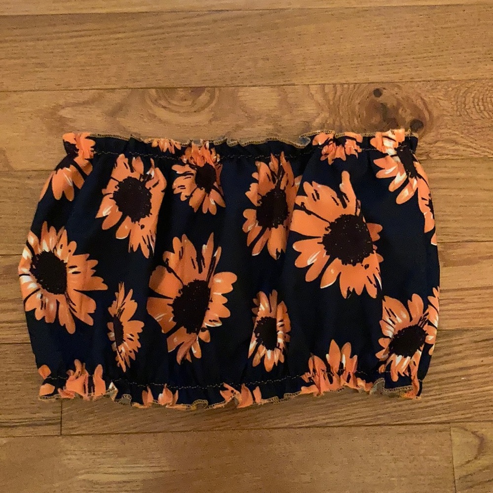 SHEIN SUNFLOWER CROP TOP